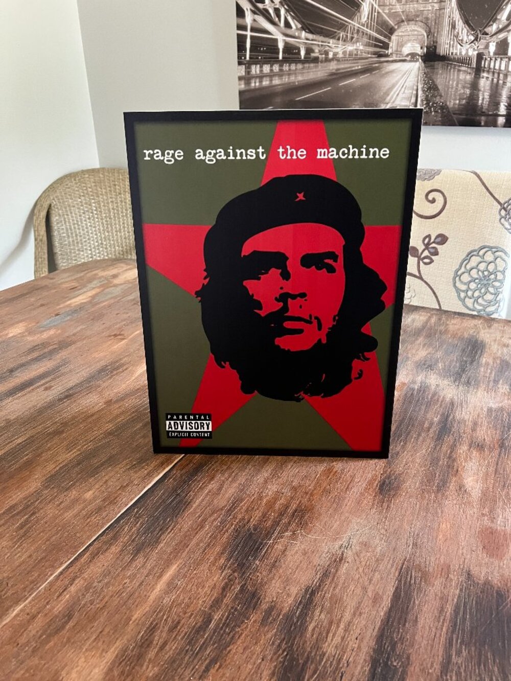 Rage Against the Machine Self-Titled Album Art 12x16 PVC Print – Rock Wall Art